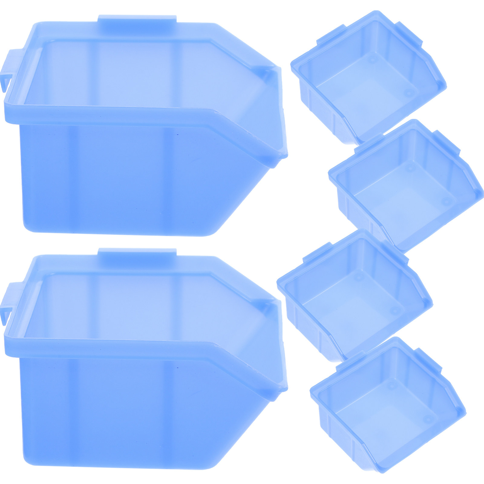 Workshop Tools Box - 6Pcs Heavy Duty PP Plastic Parts