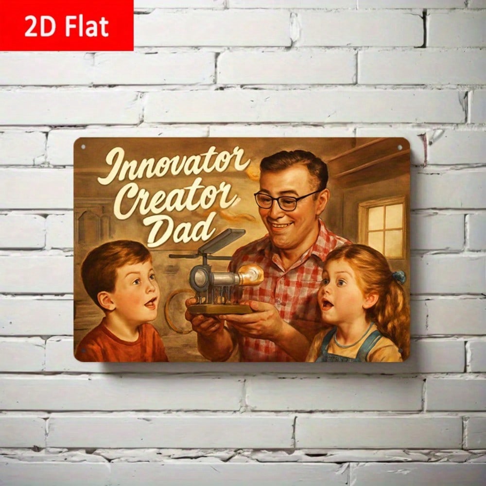 Design Tools Workshop - 1PC Tin Sign Innovator Creator Dad