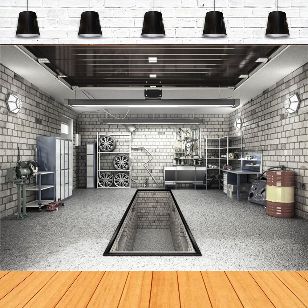 Workshop Tools Photos - Garage Photography Backdrop Car Repair Shop