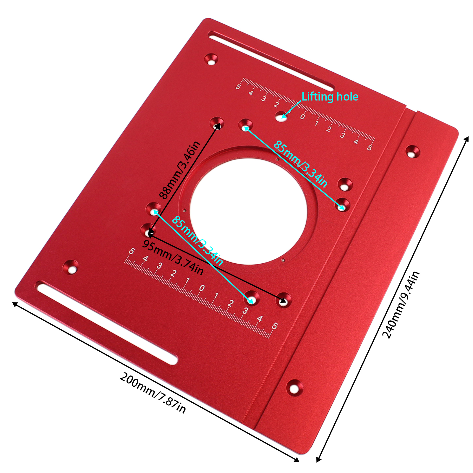 Large Router Table Insert Plat - Router Table Insert reseña y precio