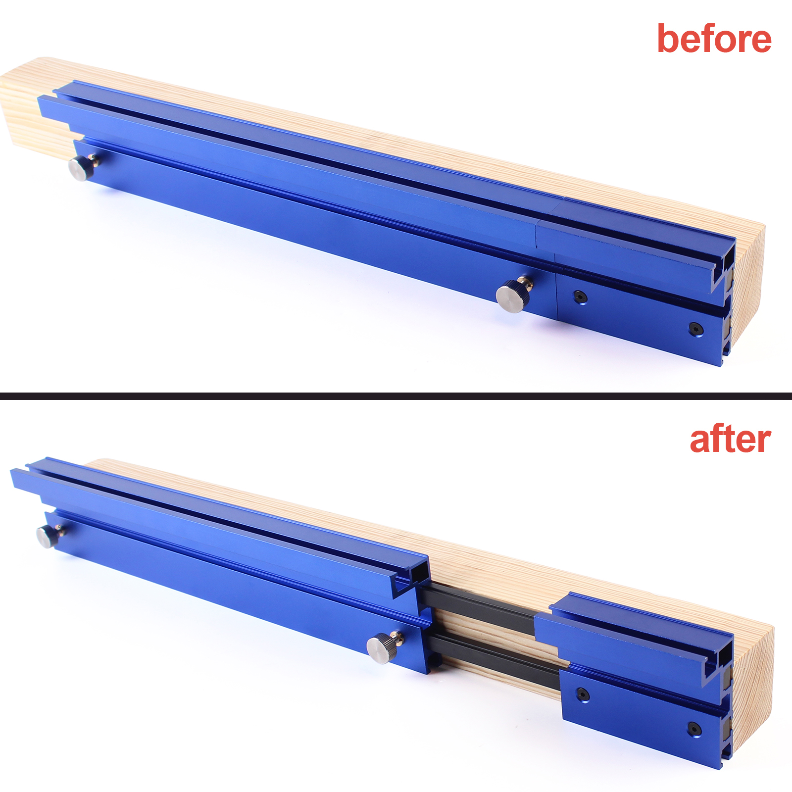 75 Type Blue Telescoping Alumi - Router Table Insert reseña y precio