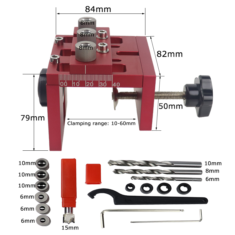 Removable 3 in 1 Doweling Jig  - Pocket Hole Jig reseña y precio