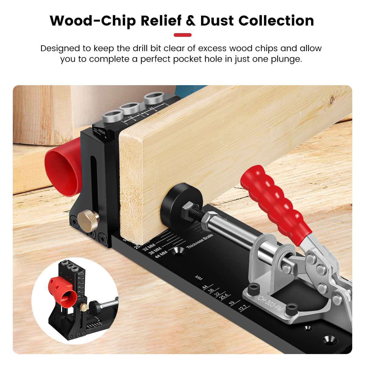 ENJOYWOOD XK4 Woodworking Incl - Pocket Hole Jig reseña y precio
