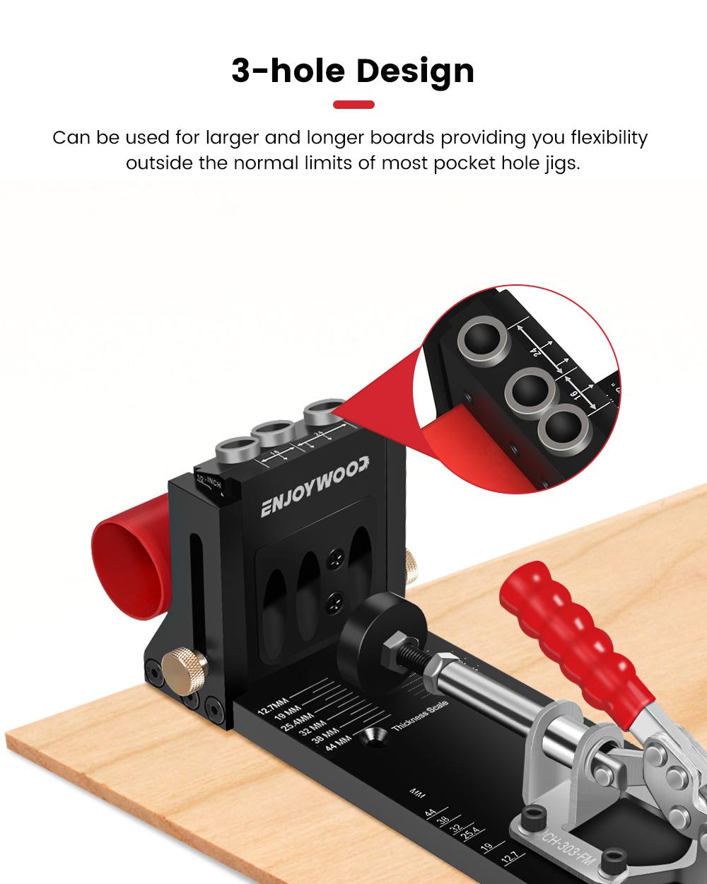 ENJOYWOOD XK4 Woodworking Incl - Pocket Hole Jig reseña y precio