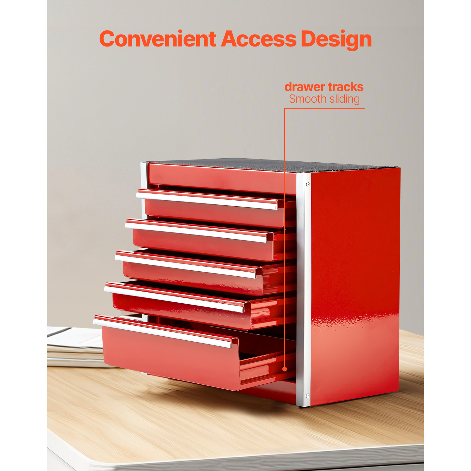 SucceBuy 5-Drawer 8.6in Metal  - Workshop Tools Box reseña y precio