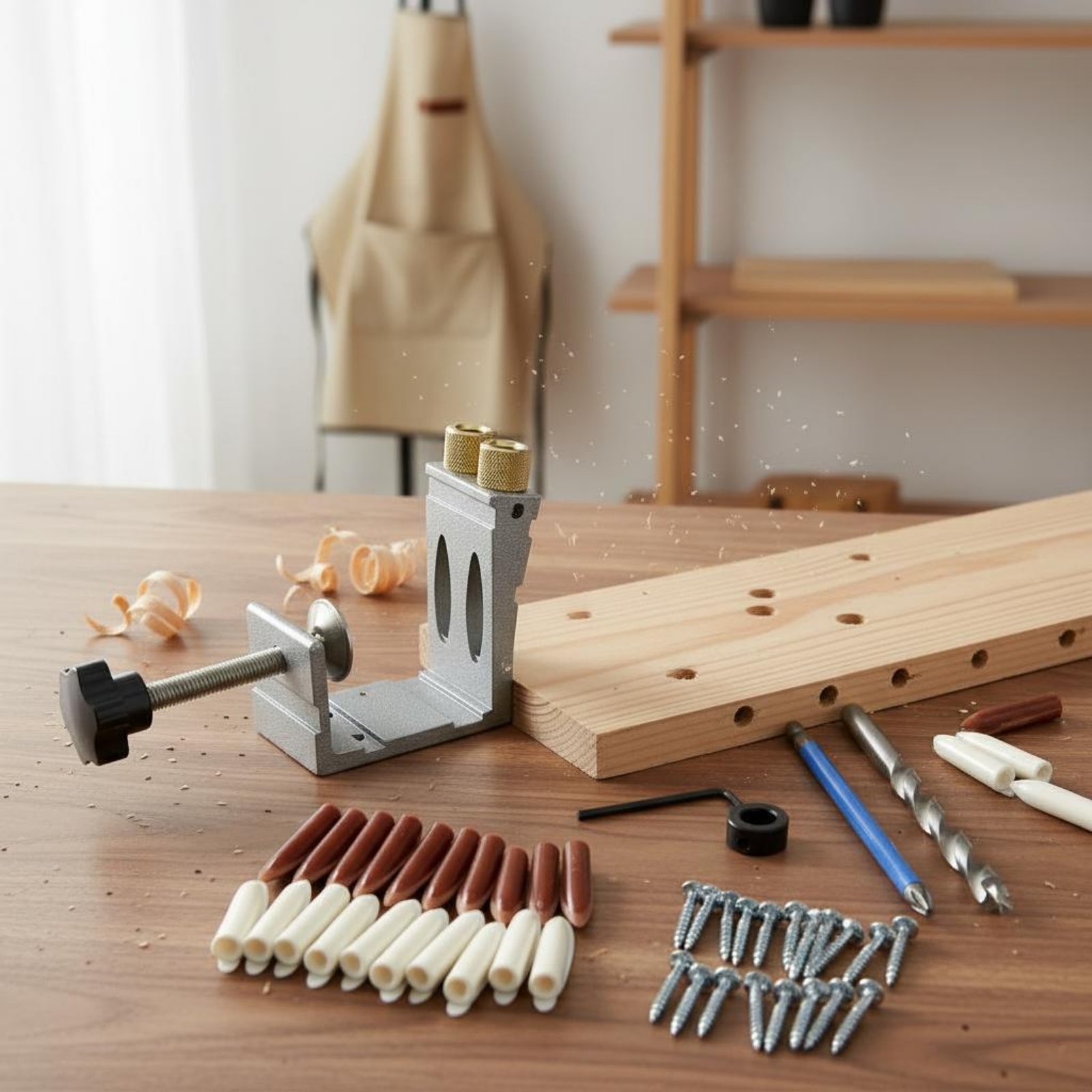 47 Pieces Angled Hole Drilling - Pocket Hole Jig reseña y precio