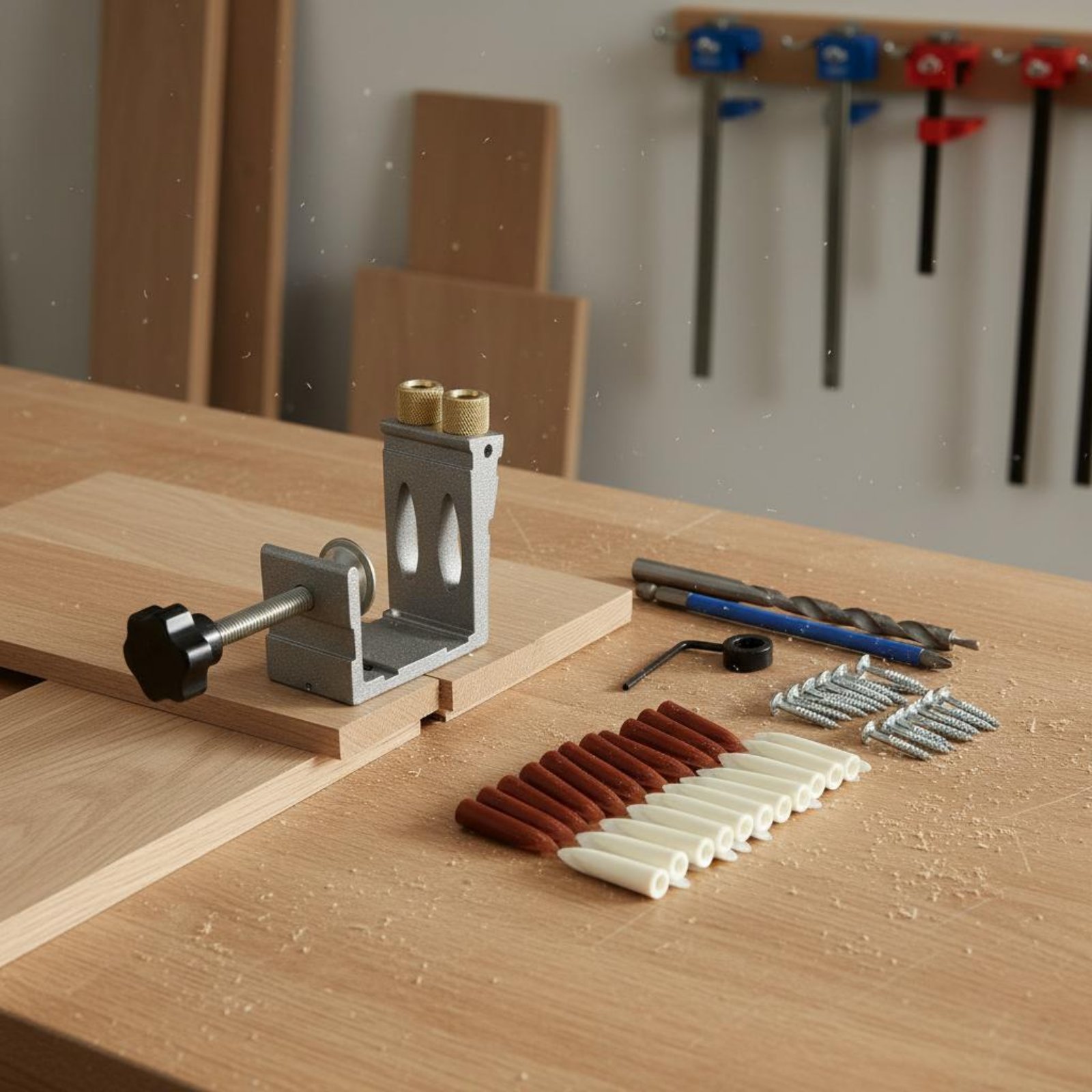 47 Pieces Angled Hole Drilling - Pocket Hole Jig reseña y precio