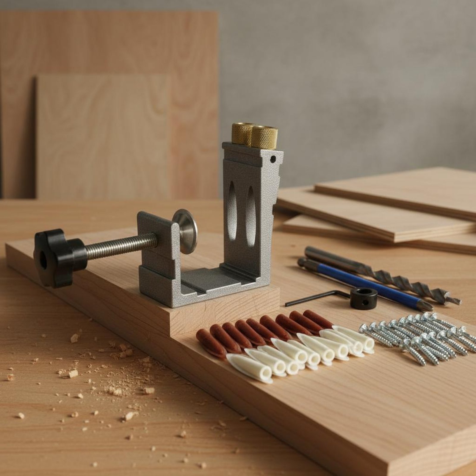 47 Pieces Angled Hole Drilling - Pocket Hole Jig reseña y precio