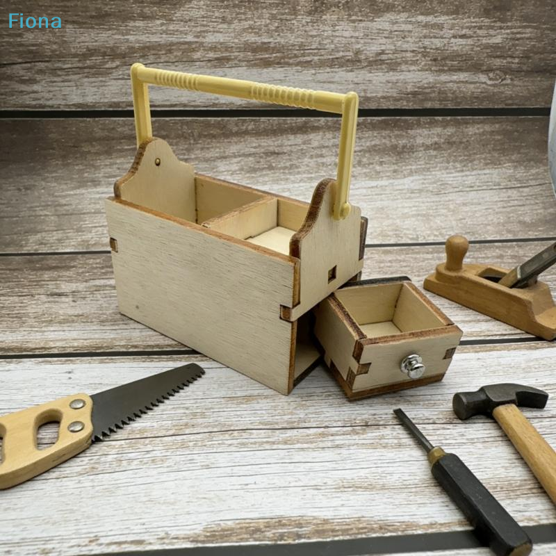 ✔1/12 Dollhouse Mini Wooden To - Workshop Tools Box reseña y precio
