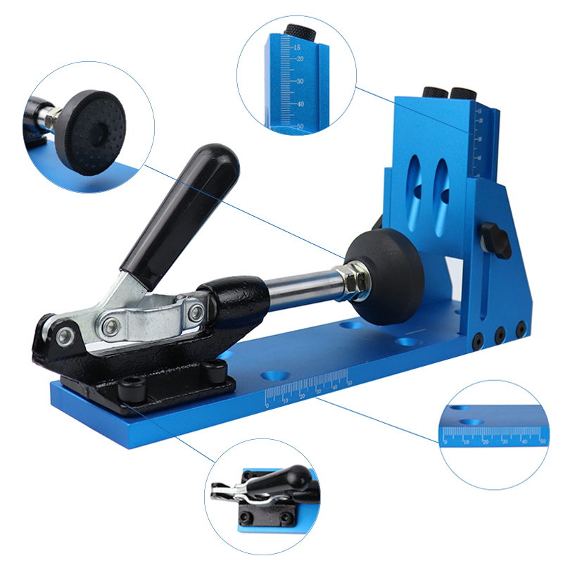 Woodworking Inclined Hole Dowe - Pocket Hole Jig reseña y precio