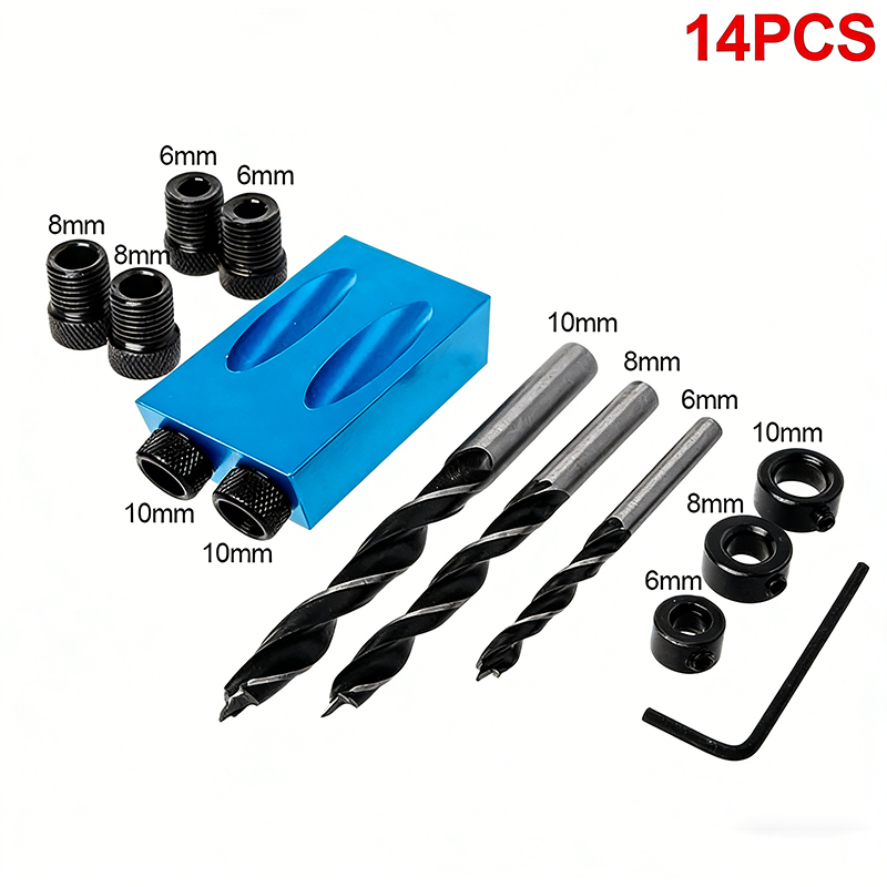 15° Pocket Hole Jig Kit 7/14PC - Pocket Hole Jig reseña y precio