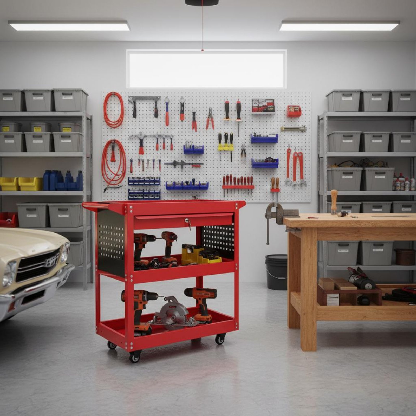 3-Tier Tool Cart High Load Cap - Workshop Tools And Equipment reseña y precio