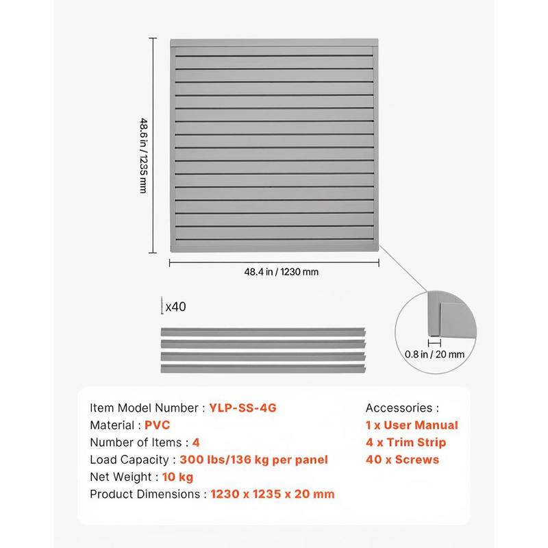 PVC Wall Plank 4 x 4 ft For Ga - Design Tools Workshop reseña y precio