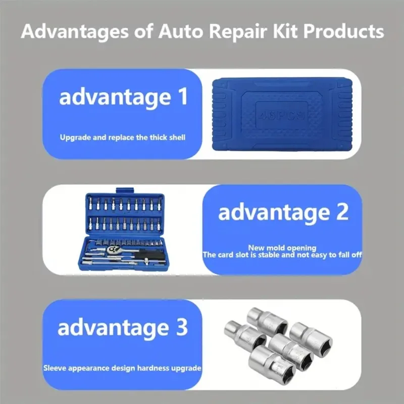 46-in-1 Heavy Duty Automotive  - Design Tools Workshop reseña y precio