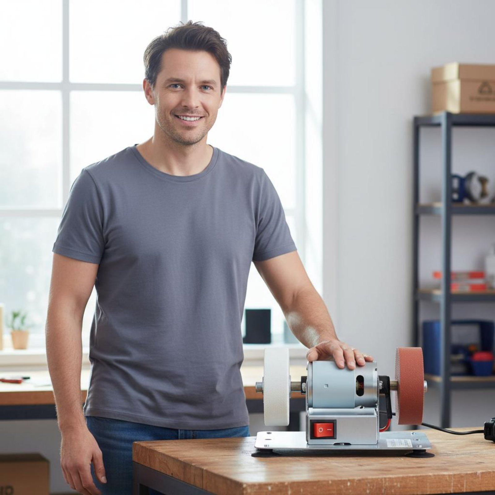 Small Grinding Wheel Machine M - Workshop Tools And Equipment reseña y precio