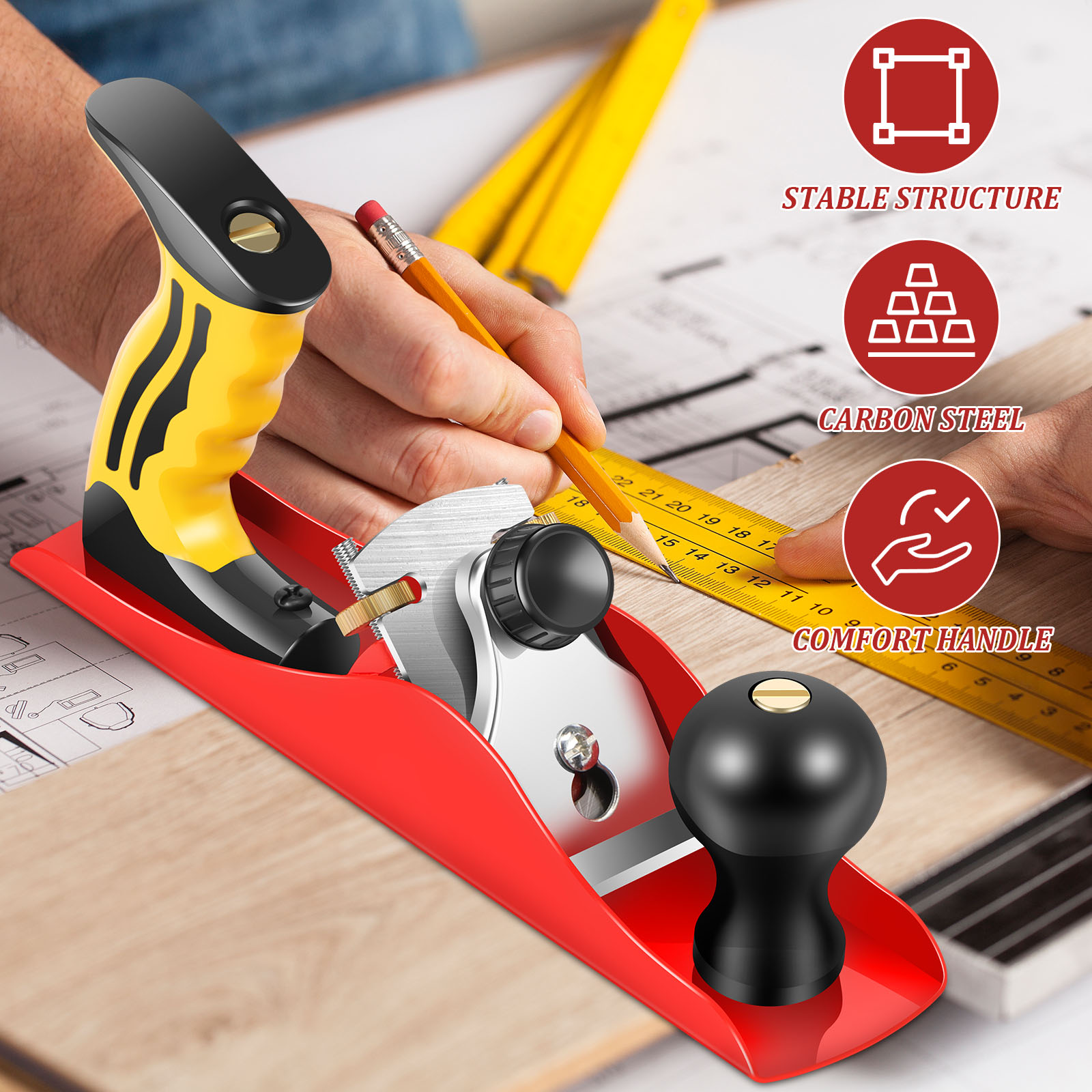 Wood Hand Planer Set Hand Tool - Hand Plane Block reseña y precio