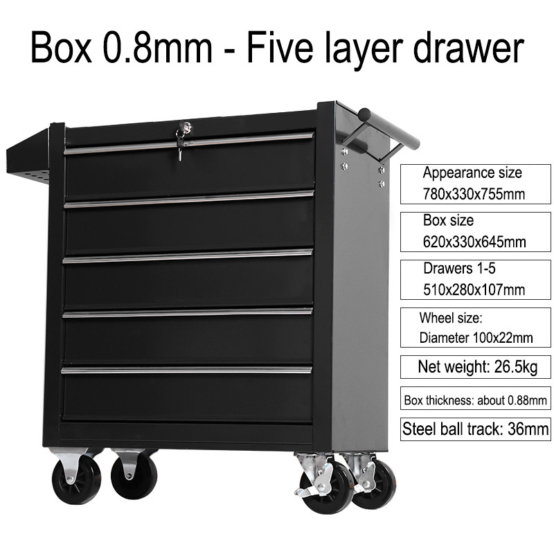 5 Drawer Storage Tool Box Trol - Workshop Tools Box reseña y precio