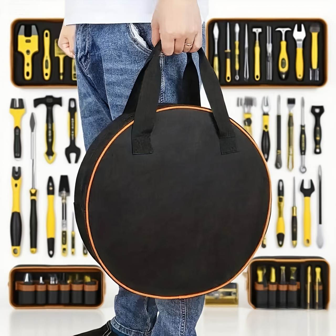 1-Piece Round Tool Storage Bag - Design Tools Workshop reseña y precio