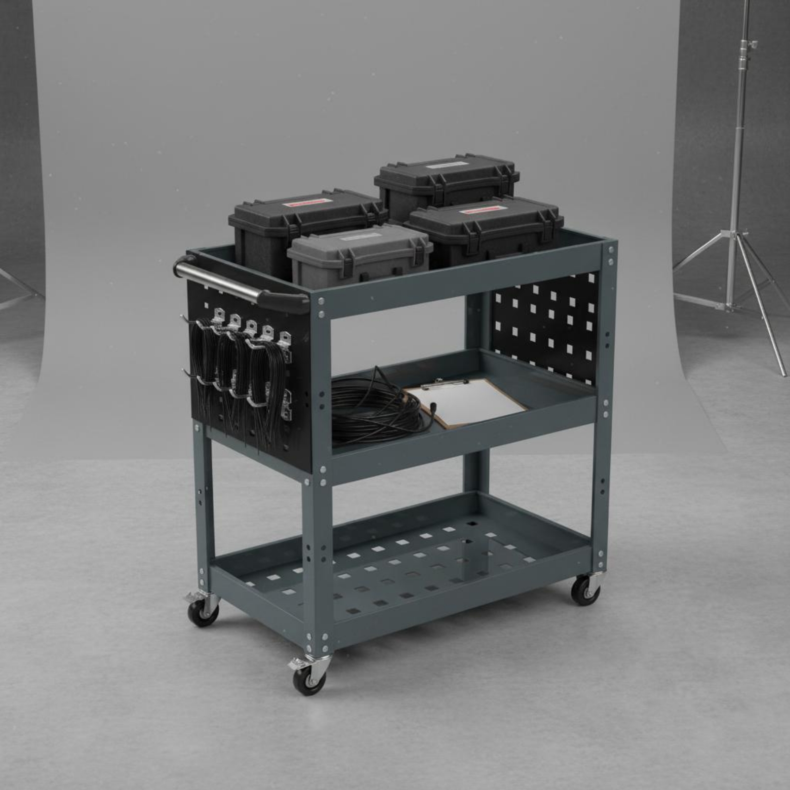 Metal Tool Utility Wagon on Wh - Design Tools Workshop reseña y precio