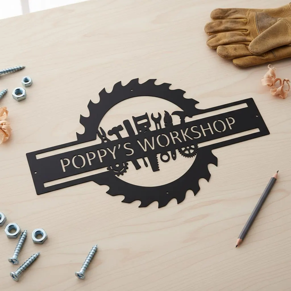 Custom Garage Name Sign,Worksh - Workshop Tools With Name reseña y precio