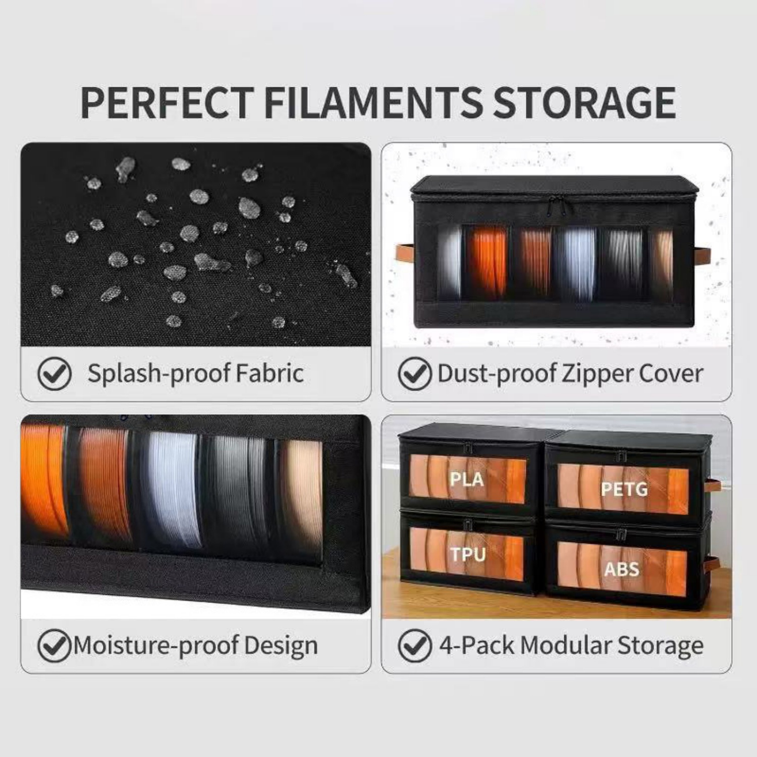 1/2/4pcs 3D Printer Filament S - Workshop Tools Box reseña y precio