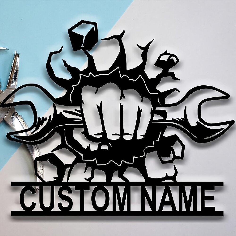 Custom Metal Workshop Wall Sig - Workshop Tools Store reseña y precio