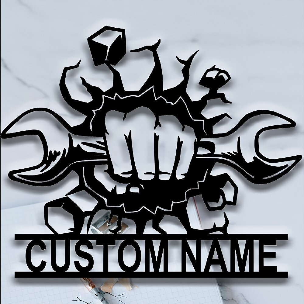 Custom Metal Workshop Wall Sig - Workshop Tools Store reseña y precio