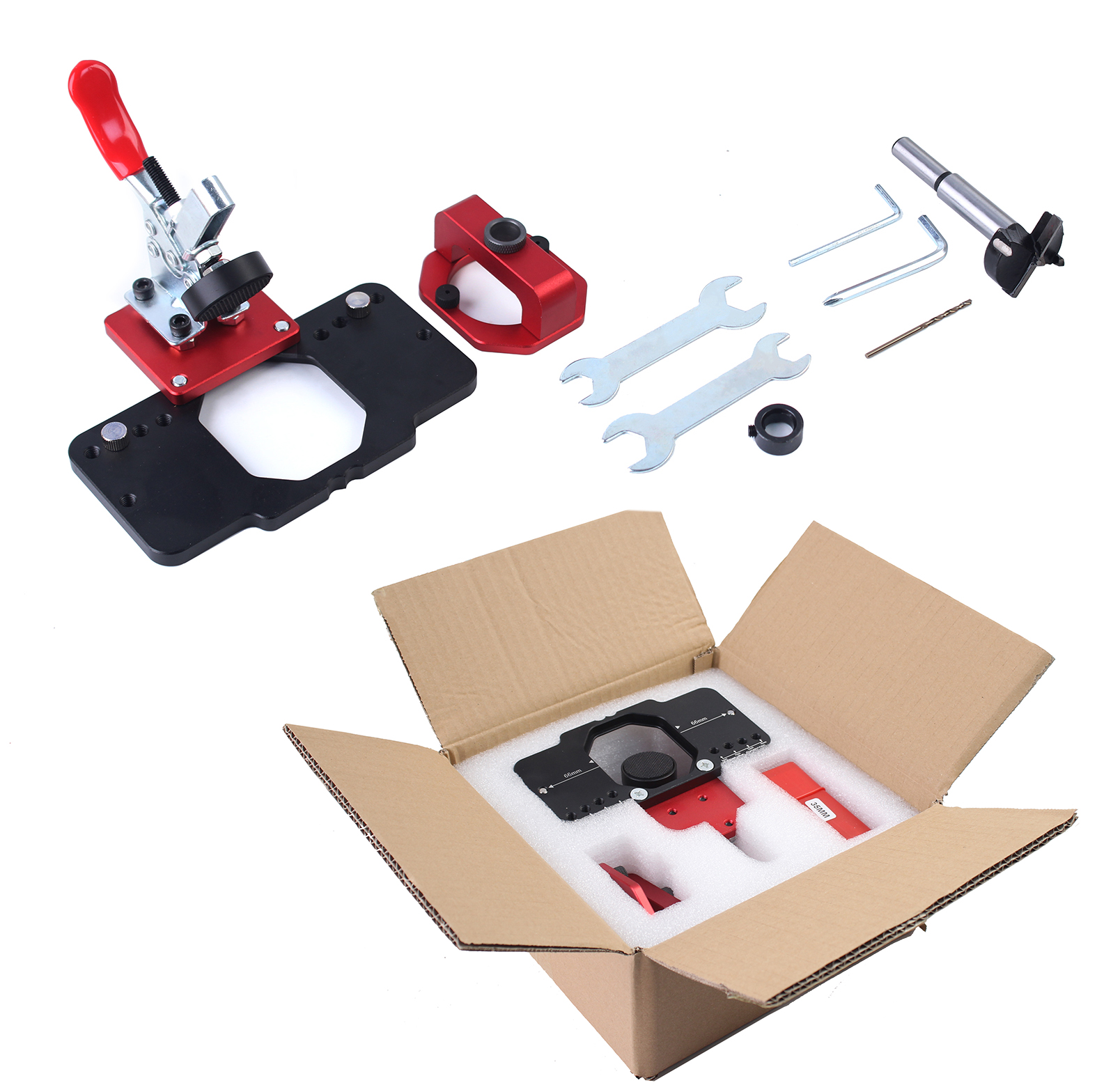 35mm Concealed Door Hinge Jig  - Pocket Hole Jig reseña y precio