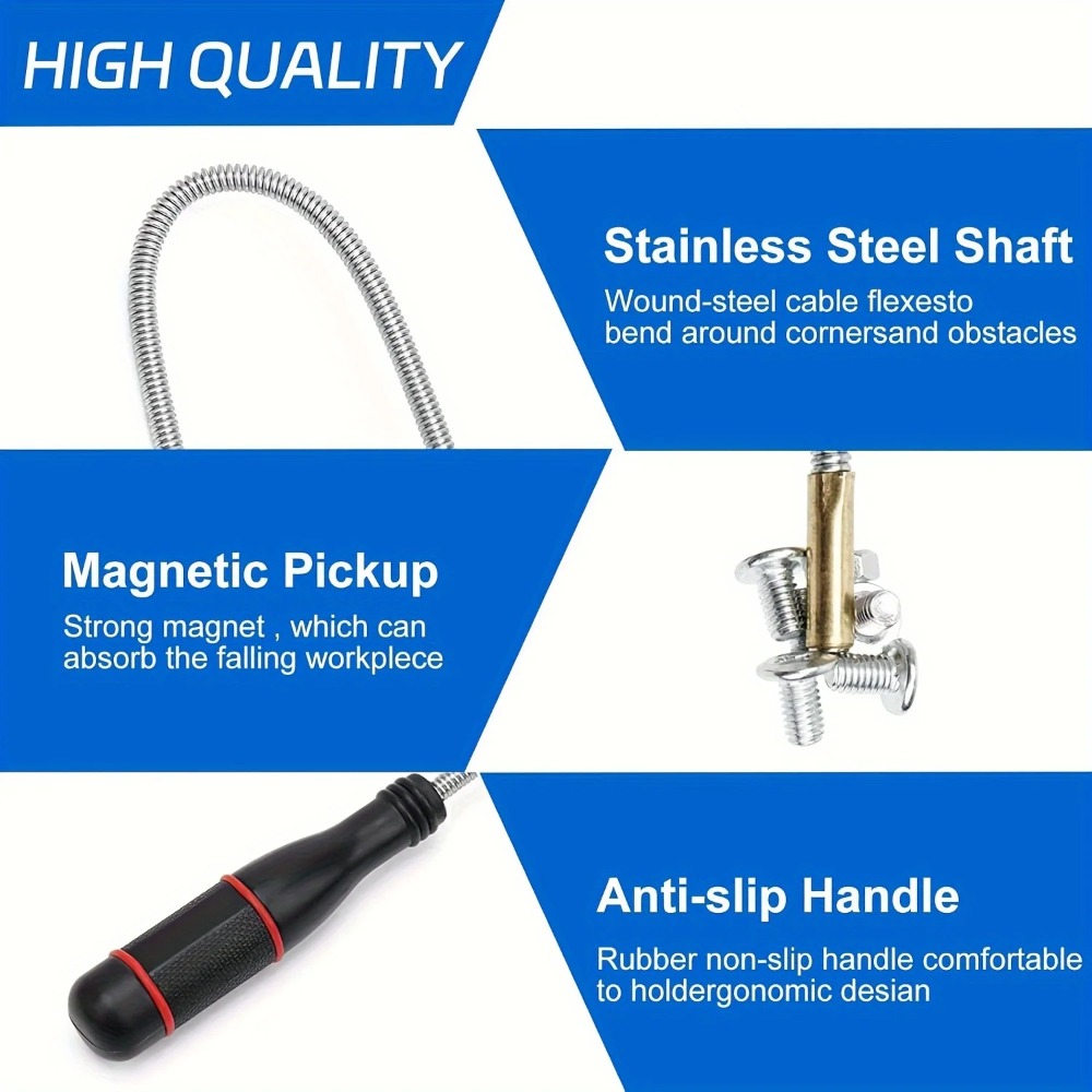 Flexible Magnetic Pickup Tool, - Design Tools Workshop reseña y precio