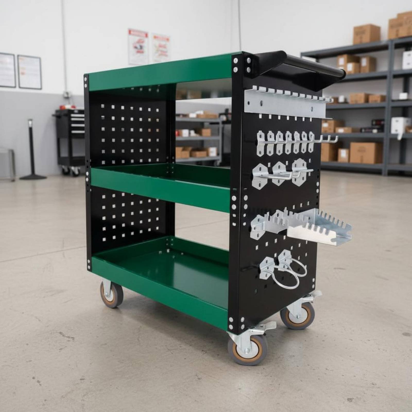 3-Tier Tool Cart Thickened Ste - Workshop Tools And Equipment reseña y precio