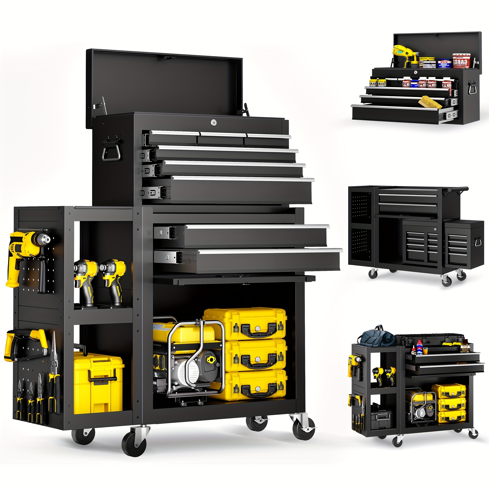 5/8-Drawer Rolling Tool Storag - Tool Chest Cabinet reseña y precio