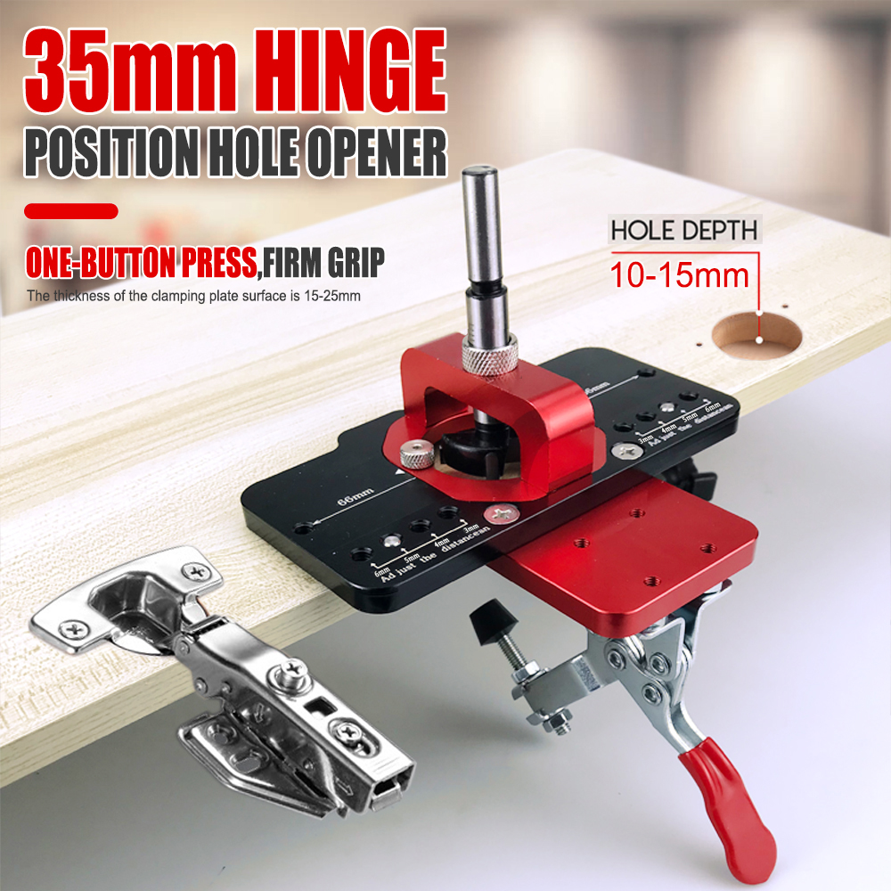 35mm Concealed Door Hinge Jig  - Pocket Hole Jig reseña y precio