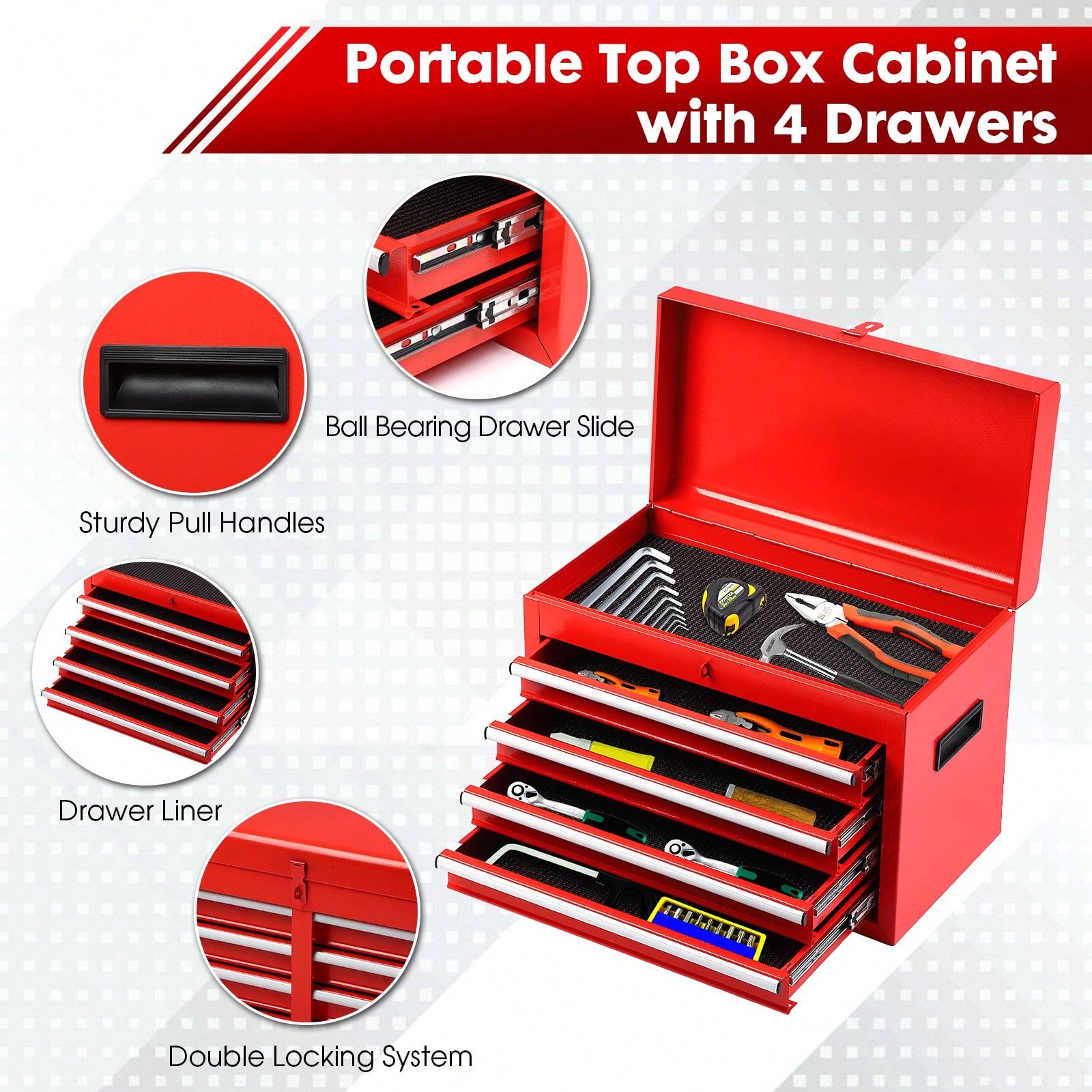Rolling Tool Chest, 5-Drawer 2 - Workshop Tools Box reseña y precio