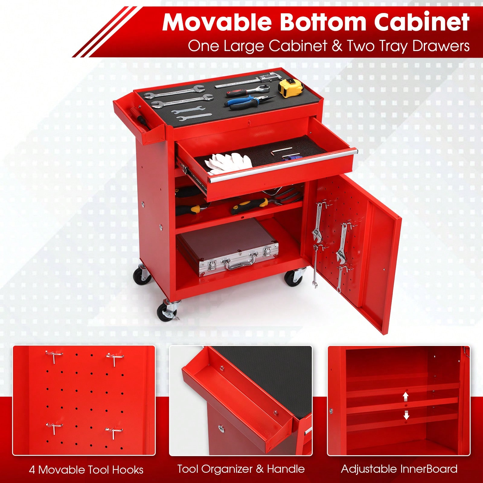 Rolling Tool Chest, 5-Drawer 2 - Workshop Tools Box reseña y precio