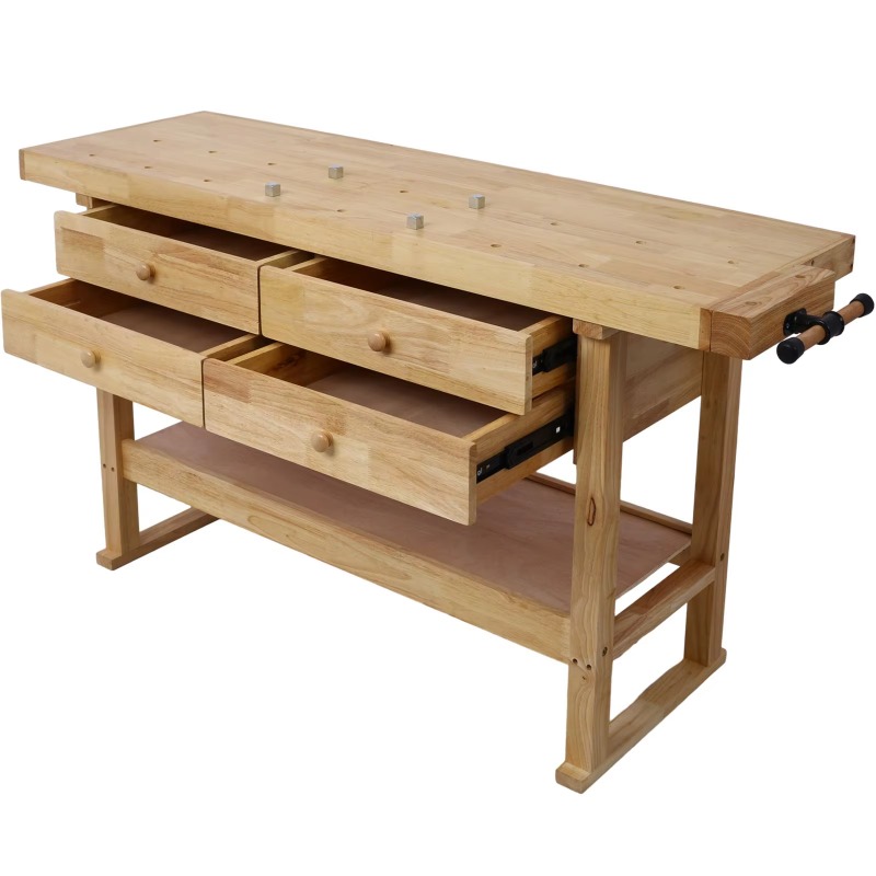 DB 60in steel workbench with 4 - Tools Used In Wood Workshop reseña y precio