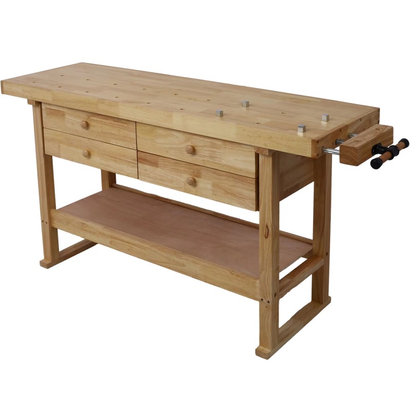 DB 60in steel workbench with 4 - Tools Used In Wood Workshop reseña y precio