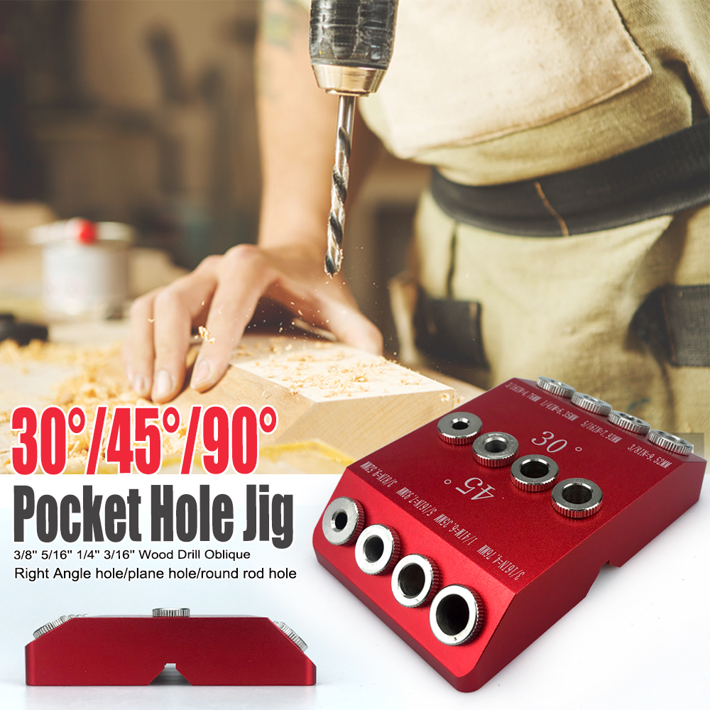New 30/45/90 Degree Angle Obli - Pocket Hole Jig reseña y precio