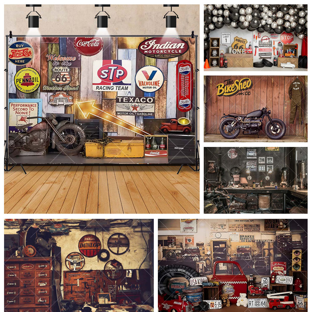 Retro Motorcycle Car Repairs G - Workshop Tools Photos reseña y precio