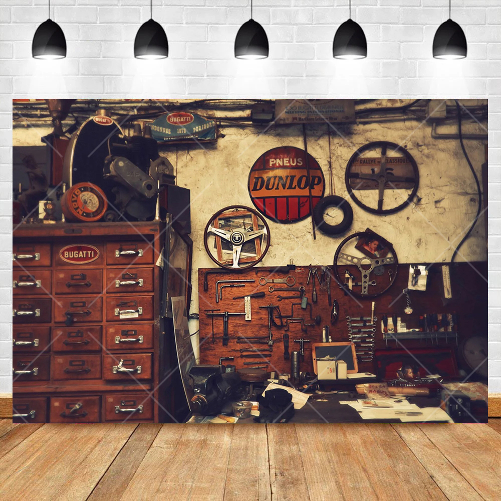 Retro Motorcycle Car Repairs G - Workshop Tools Photos reseña y precio