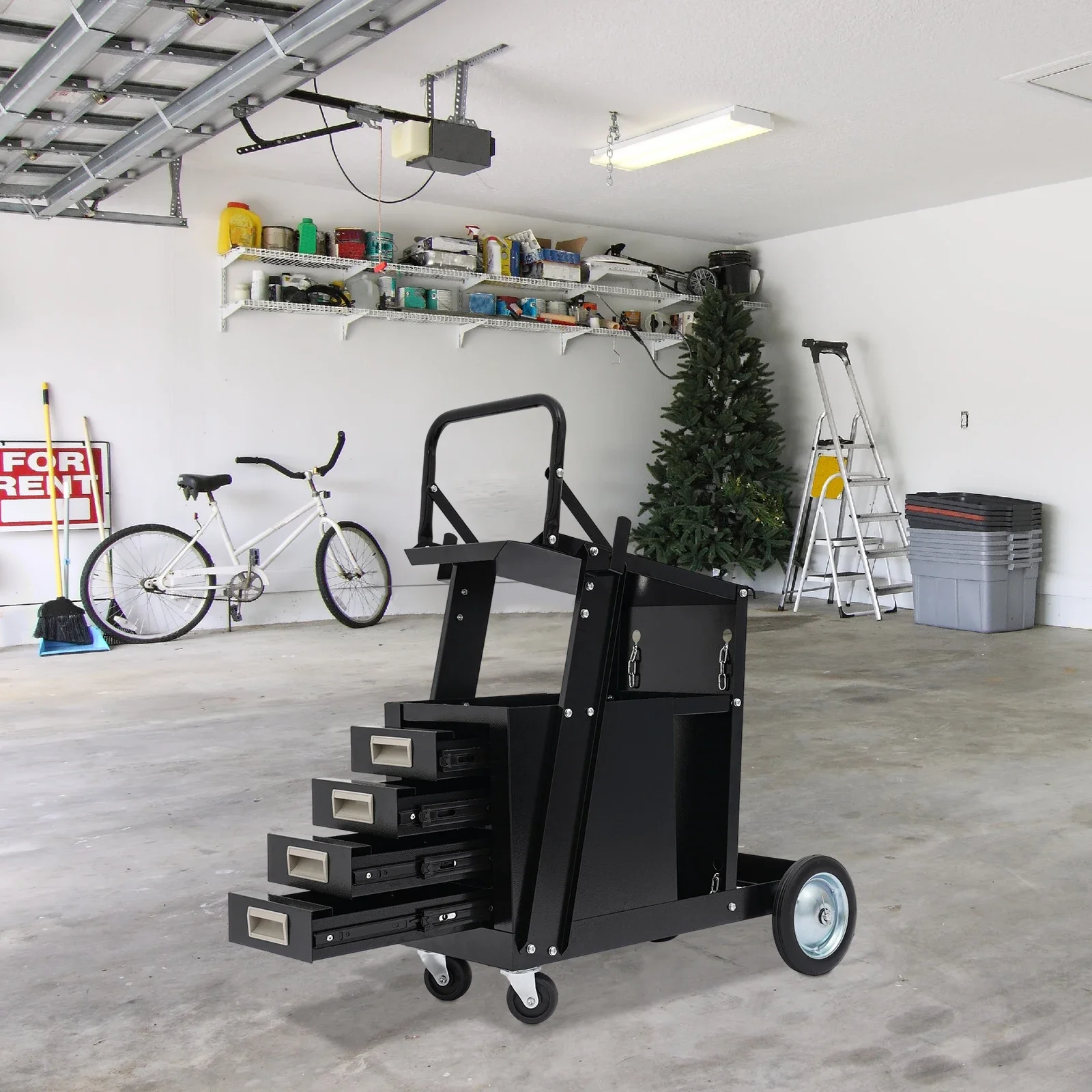 Rolling Welding Cart with Comf - Workshop Tools And Equipment reseña y precio