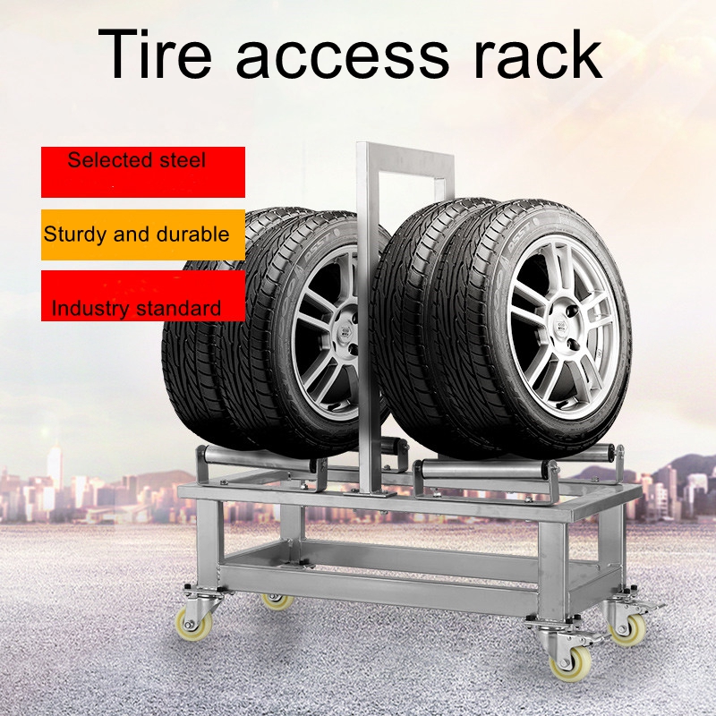 Auto workshop mobile tire rack - Workshop Tools Store reseña y precio