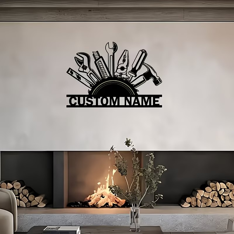 Custom Metal Tool Wall Art - P - Workshop Tools With Name reseña y precio